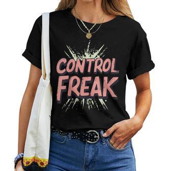 Déguisement Fun Control Freak T-shirt femme - Cadeauxyz