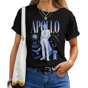 Deidad Apolo Mitología Griega Dios Romanos Moda Camiseta de mujer - Regaloses
