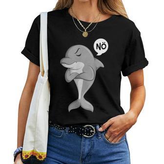 Delfin Nö Kinder Damen Mädchen T-shirt Frauen - Geschenkecke