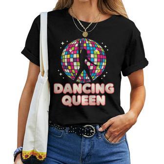 Disco Queen Boule Discointage Fête D'anniversaire Danse Rétro T-shirt femme - Cadeauxyz