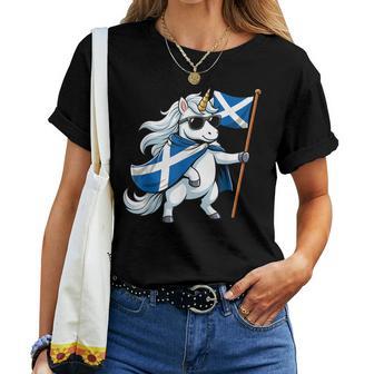Drapeau Écossais Licorne Pour Hommes S Enfants T-shirt femme - Cadeauxyz