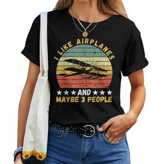El Mejor Avión Para Hombres Es Niños Piloto Aviaciónuelo Camiseta de mujer - Regaloses