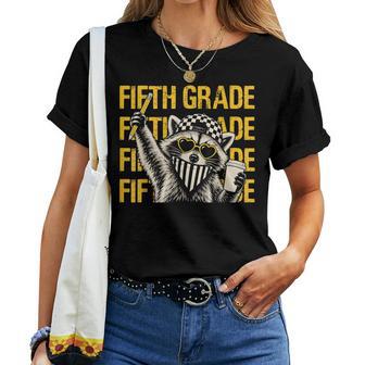 Fifth Grade Teacher Feral Raccoon Back To School Women T-shirt | Seseable UK