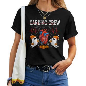 Halloween Heart Nurse Anatomical Heart Ghosts Women T-shirt | Seseable UK