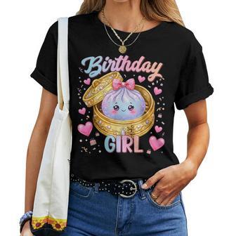 Happy Birthday Girl Kawaii Dumpling Anime Birthday Party Women T-shirt | Seseable UK