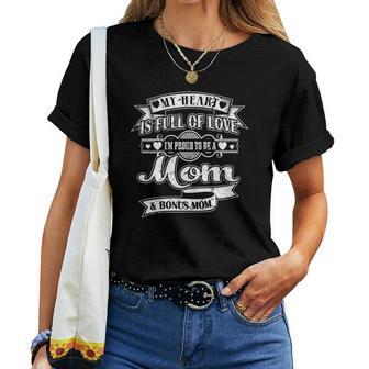 My Heart Is Full Of Love Proud Mom Christmas Ideas For Mom Women T-shirt | Seseable UK
