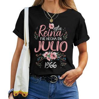 Hecha En Julio 1966 Regalo 60 Años Cumpleaños Camiseta de mujer - Regaloses