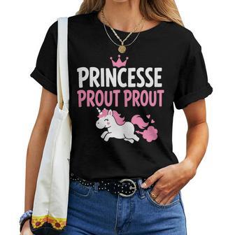 Humour Péter Princesse Prout Prout T-shirt femme - Cadeauxyz