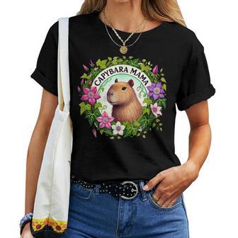 Ilustración De Capybara Mama Camiseta de mujer - Regaloses