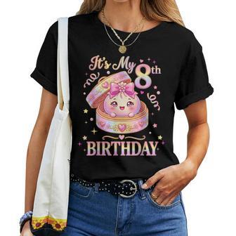 It's My 8Th Birthday Girl Dumpling Kawaii Anime 8 Year Old Women T-shirt | Seseable UK