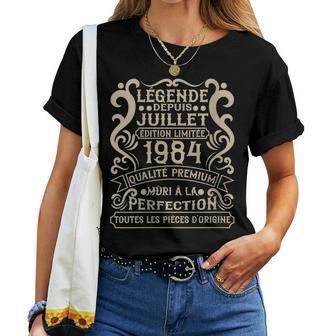 Juillet 1984-42 Ans Anniversaire Cadeauintage 1984 T-shirt femme - Cadeauxyz