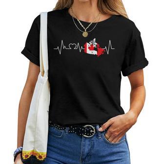 Kanada Herzschlag Flagge Liebe Männer Frauen Geschenk T-shirt Frauen - Geschenkecke