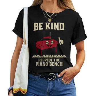 Be Kind Piano Fantaisie Pour Amateur De Musique Graphique Humoristique T-shirt femme - Cadeauxyz