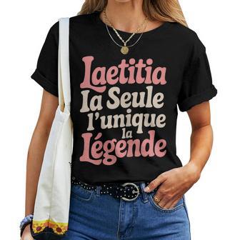 Laetitia Humour Idée Cadeau Humoristique Drôle T-shirt femme - Cadeauxyz