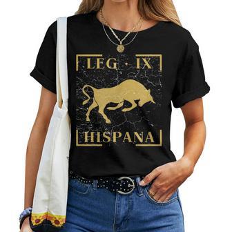 Legión Ix Hispana Roma Toro Emblema Estandarteoldado Camiseta de mujer - Regaloses