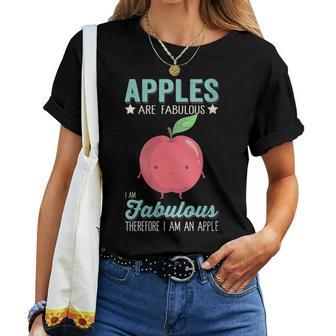 Les Pommesont Fabuleuses Jeuis Fabuleuse Jeuis Une Pomme Drôle T-shirt femme - Cadeauxyz