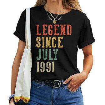 Leyenda Desde Julio 35 Cumpleaños 1991 Hombres Es 35 Años Camiseta de mujer - Regaloses