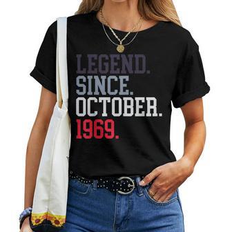 Leyenda Desde Octubre De 1969 Para Hombres Es Octubre De 1969 Camiseta de mujer - Regaloses