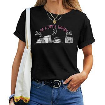 Libro De Café Fotografía O Regalo Camiseta de mujer - Regaloses