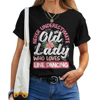 Line Dancing Chorégraphe Professeur De Danse Grandma Dancer T-shirt femme - Cadeauxyz