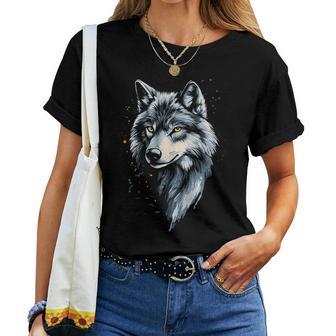 Lobo Anime Gótico Hombre Es Anime Gótico Lobo In Mangas Camiseta de mujer - Regaloses