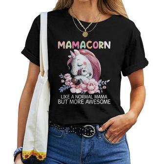 Mamacorn Like A Normal Mama Unicorn Christmas Ideas For Mom Women T-shirt | Seseable UK