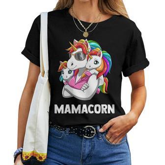 Maman Licorne Deux Enfants Maman Cool T-shirt femme - Cadeauxyz