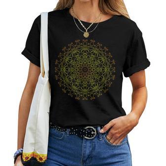 Mandalas Méditationpirituelle Géométrie Fractale T-shirt femme - Cadeauxyz
