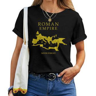 Mapa Del Imperio Romano Never Forget -Pqr Roma Camiseta de mujer - Regaloses