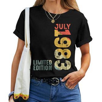 Mes Julio 1983 Año 1983 Retro 1983Intage 1983 Desde 1983 Cuello Camiseta de mujer - Regaloses