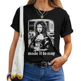 Mona Lisa Teacher Novelty Lustiger Lehrer Im Retro-Look T-shirt Frauen - Geschenkecke