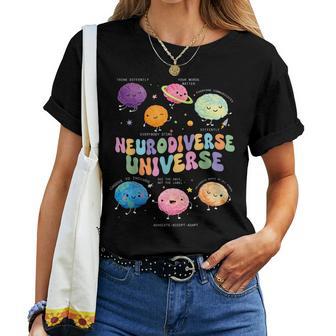 Neurodiverse Universe Autism Awareness Brain Kids Women T-shirt | Seseable UK