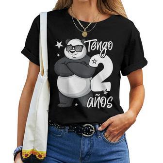 Niños 2º Cumpleaños Niño Chico 2 Años Niños Oso Panda Tengo 2 Años Camiseta de mujer - Regaloses