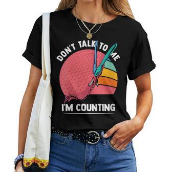 No Me Hables Estoy Contando Quilter Divertido Para Amantes Cuello Camiseta de mujer - Regaloses