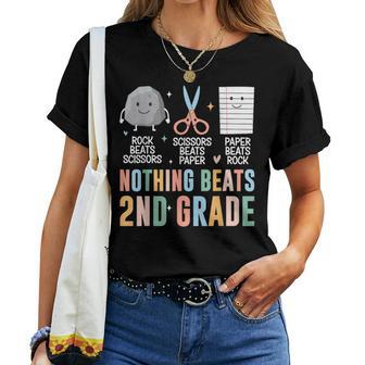 Nothing Beats 2Nd Grade Back To School Kids Teachers Women T-shirt | Seseable UK