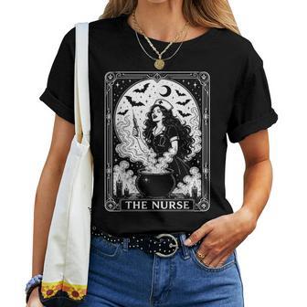 Nurse Tarot Card Nursing Witch Vibe Rn Lpn Np Nurse Women T-shirt | Seseable UK