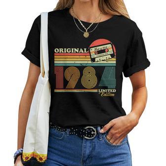 Original 1984 Birthday Legend Decorations 1984Intage Cumpleaños Retro Edición Limitada Hombres Regalo Intage Jersey Manga Corta Pequeño Negro -Adultos Camiseta de mujer - Regaloses