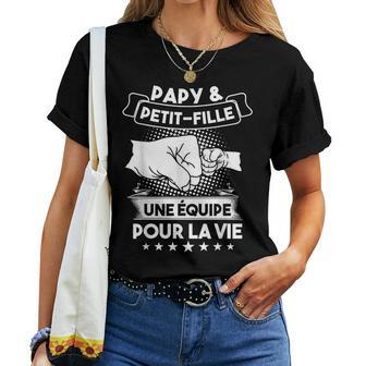Papy & Petit-Fille Une Equipo Pour Laie Grand-Père Camiseta de mujer - Regaloses