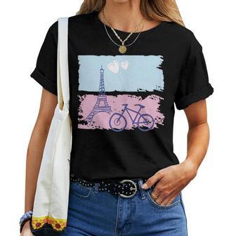 Paris Tour Eiffelélointage Franceouvenir Cadeau T-shirt femme - Cadeauxyz