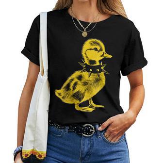 Patos Rocker Punk Metal Rock And Roll Music Toddler Boys Cuello Camiseta de mujer - Regaloses