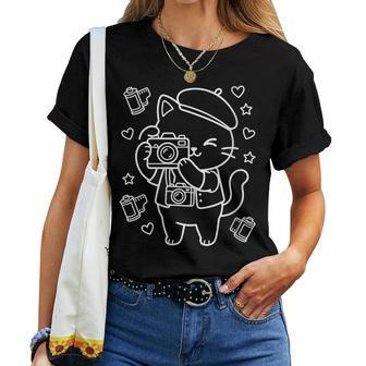 Photographe De Chats Mignons Et Kawaii T-shirt femme - Cadeauxyz