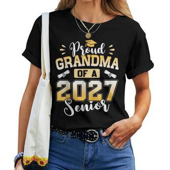 Proud Grandma Of A 2027 Senior Graduate Women T-shirt | Seseable UK
