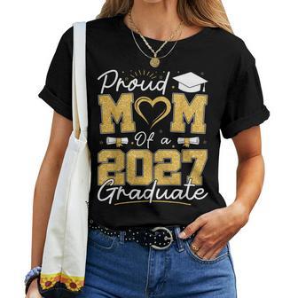 Proud Mom Of A 2027 Graduate Senior Class Of 2027 Graduation Women T-shirt | Seseable UK