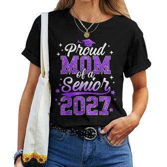 Proud Mom Of A Senior 2027 Class Of 2027 Graduate Women T-shirt | Seseable UK
