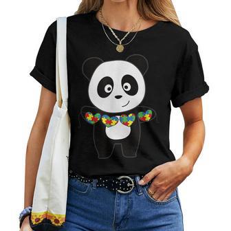 Puzzle Mois Deensibilisation À L'autisme Cœur Panda T-shirt femme - Cadeauxyz