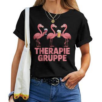 Therapie Gruppe Flamingo Mädels Freundinnen Party T-shirt Frauen - Geschenkecke