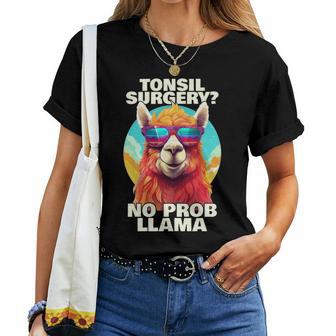 Regalo De Recuperación De Amigdalectomía Para Cirugía De Amígdalas No Probllama Manga Larga Camiseta de mujer - Regaloses