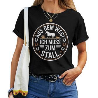 Reiten Aus Dem Weg Ich Muss Zumtall Pferdemädchen Pferde T-shirt Frauen - Geschenkecke