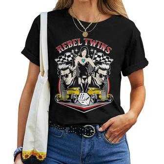 Rockabilly Rock And Roll Ropaintage Hombre Rockera Camiseta de mujer - Regaloses