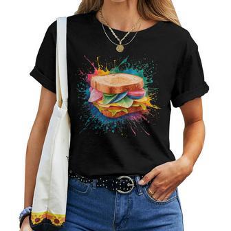 Sandwich Homme Coloré Aquarelleandwich T-shirt femme - Cadeauxyz